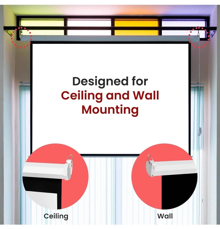 Pyle 72" Manual Pull-Down Projector Screen - photo 4