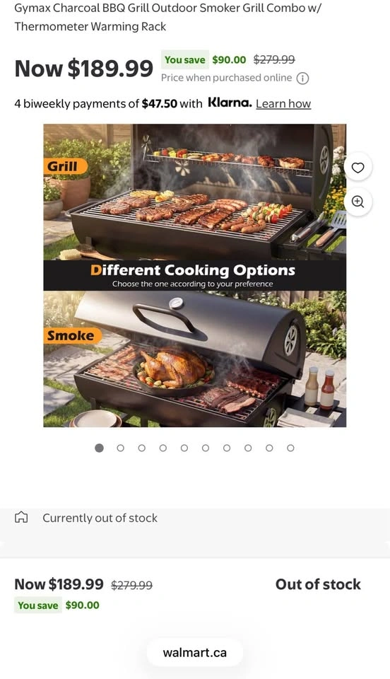 Gymax Charcoal BBQ Grill Outdoor Smoker Combo - photo 5