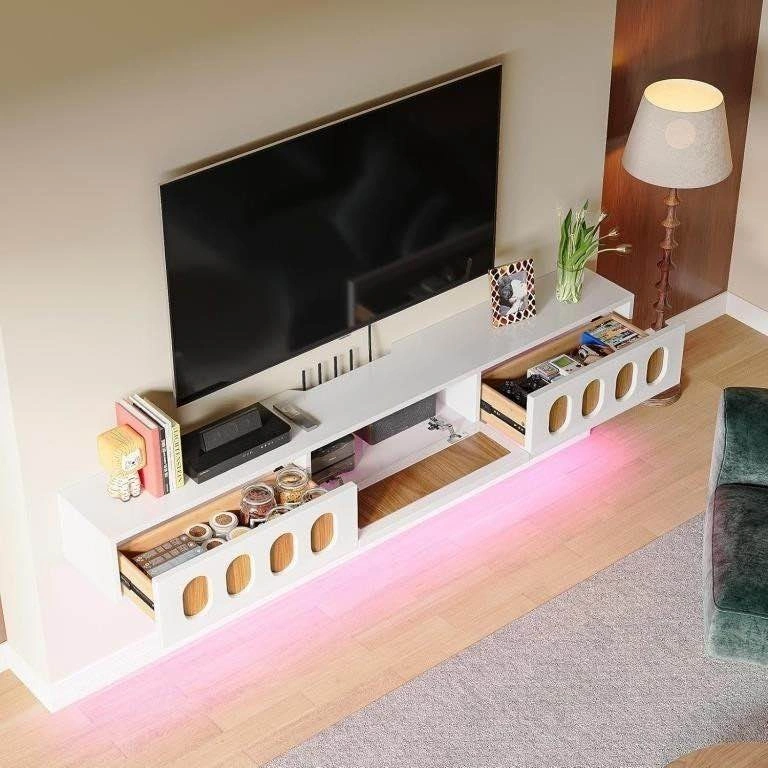 BRAND NEW 86” Floating FloatiCasa TV Stand - FACTORY ASSEMBLED - photo 3