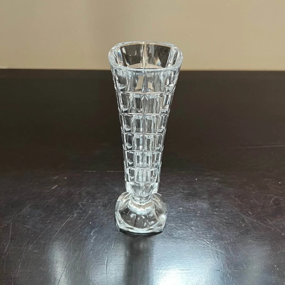 Vintage CRISTAL D'ARQUES Bud Vase Faceted Squares, Made in Franc - photo 2