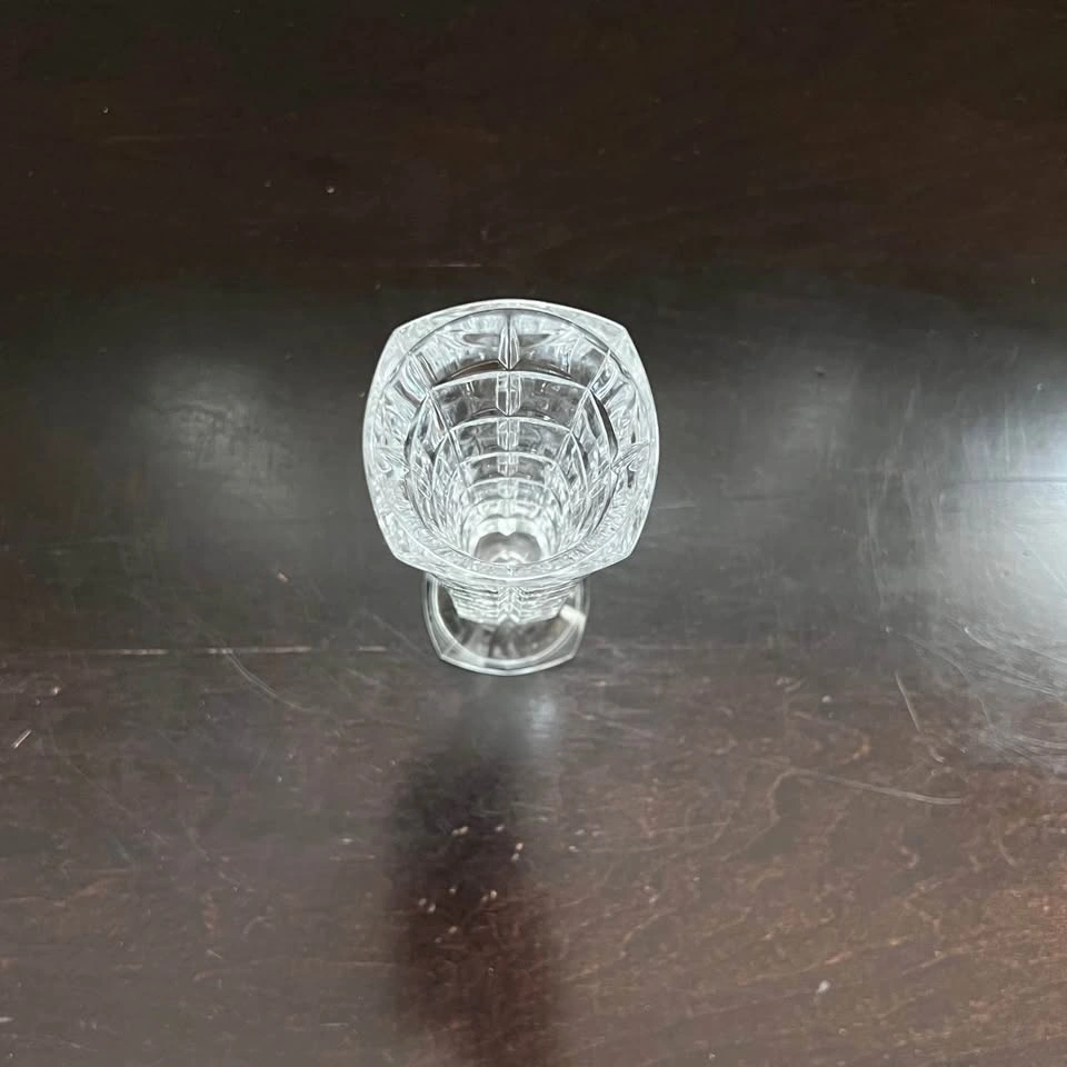 Vintage CRISTAL D'ARQUES Bud Vase Faceted Squares, Made in Franc - photo 4