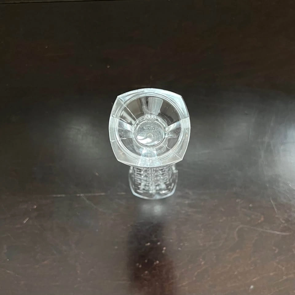 Vintage CRISTAL D'ARQUES Bud Vase Faceted Squares, Made in Franc - photo 5