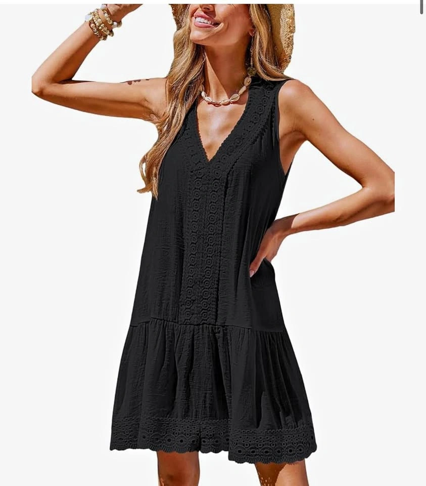 CUPSHE Lace Bathing Suit Cover Up Swimwear Beach Dress MEDIUM