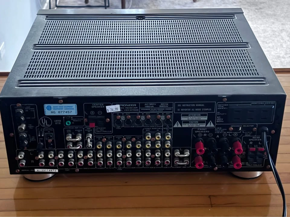 Vintage Pioneer VSX-9700S Stereo Receiver – 125 Watts Per Channe - photo 3