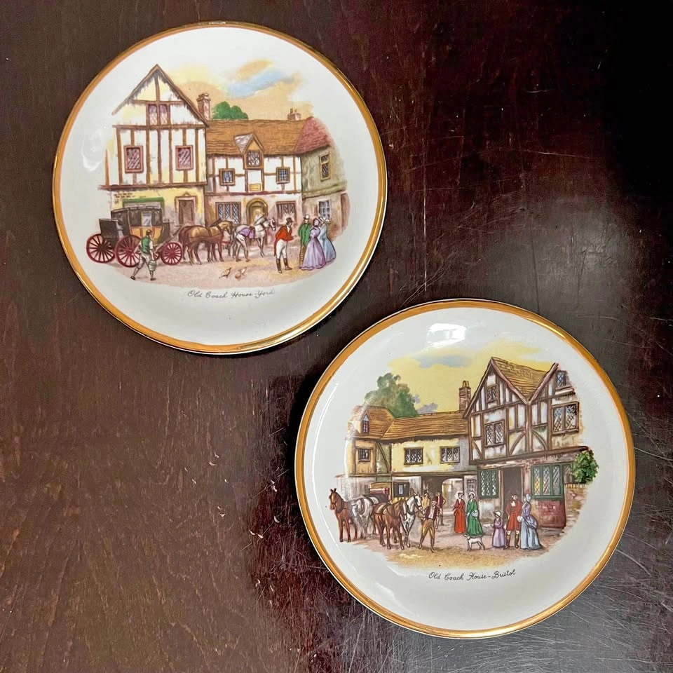 Vintage Harry Hancock Tunstall Ltd Decorative Souvenir Plates
