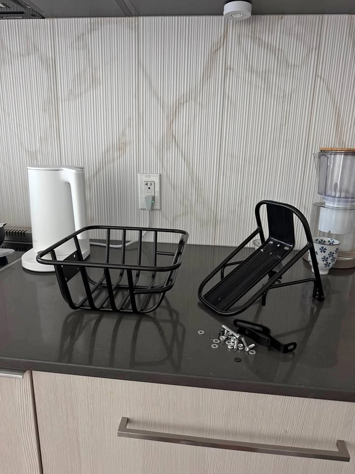 Brand New Front Bike Rack + Basket – $20 for Both
