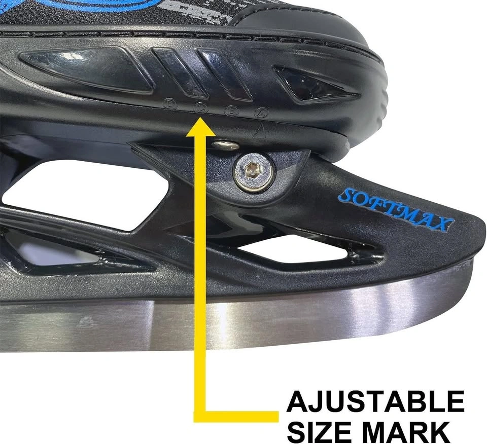 Kids Ice Skates (Adjustable Size 13-3) & Hockey Helmet - photo 5