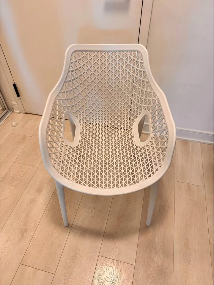 White Plastic Armchair