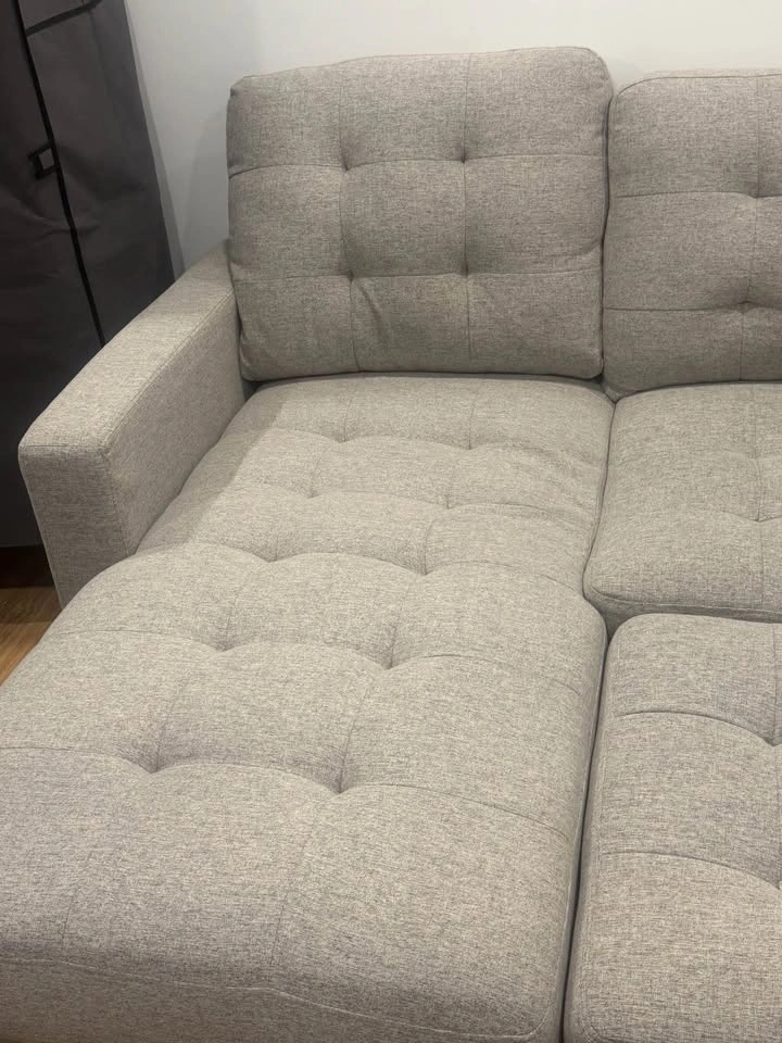 Leon’s Dannery Pop-Up Sofa Bed Sectional Light Grey - photo 4