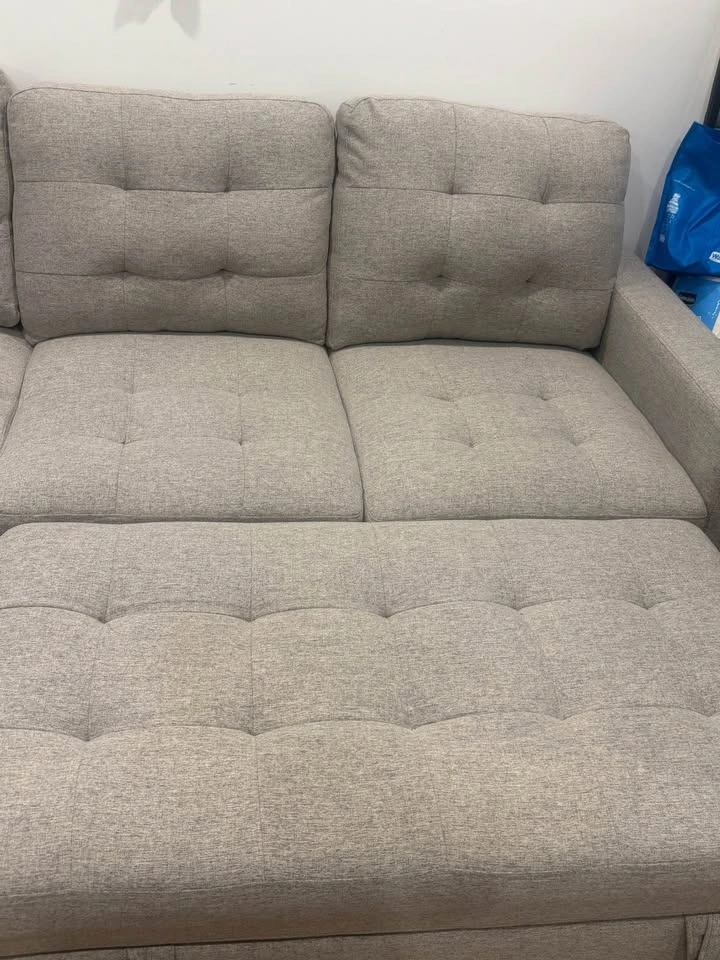 Leon’s Dannery Pop-Up Sofa Bed Sectional Light Grey - photo 5