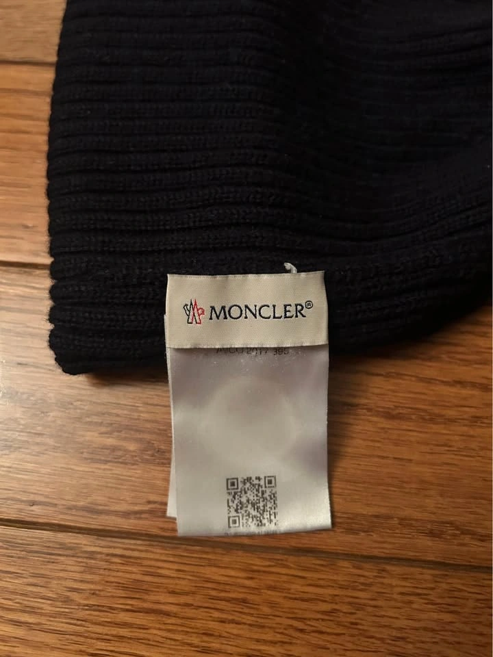 Moncler Logo Patch Cotton Beanie - photo 3