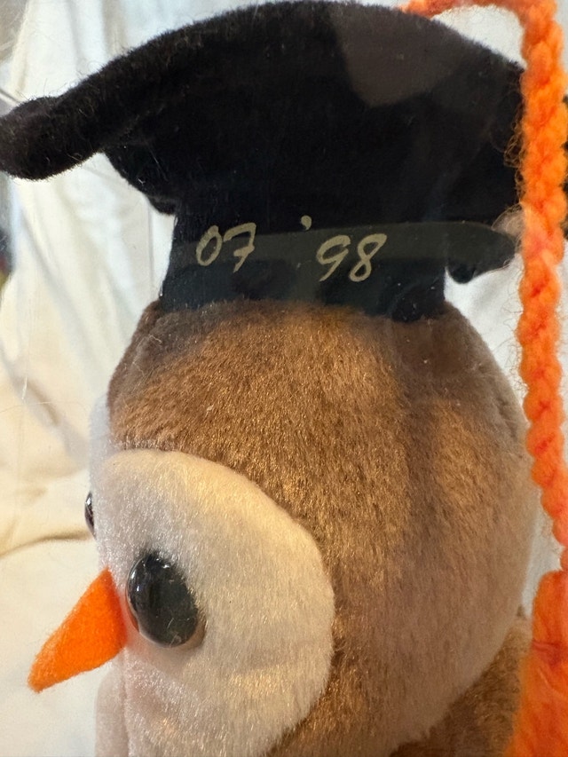 Vintage Beanie Babies '98/'99 "Wise" & "Wiser" Owls w/tags - photo 3