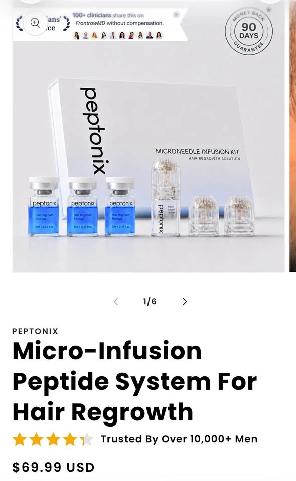 Peptonix Microneedle Infusion Kit – Brand New Sealed