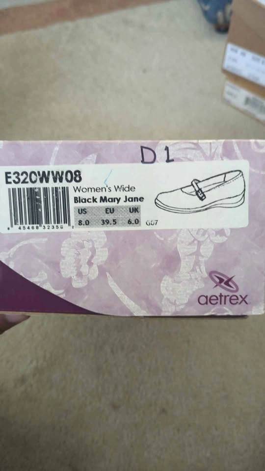 Aetrex Bristol Black Mary Jane Shoes - Women's Size 8 Wide - photo 2