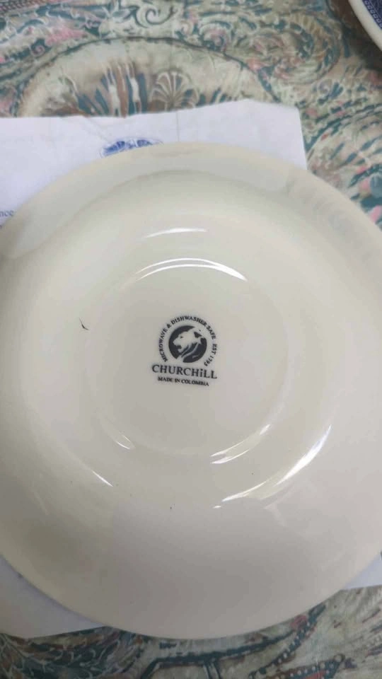 Churchill Blue Willow Salad Bowl - photo 2