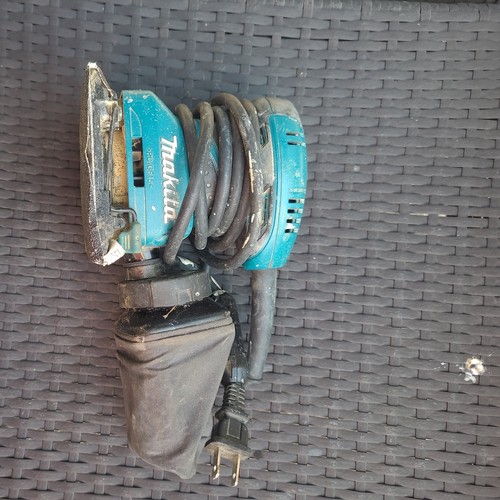 Makita Corded Electric Finishing Sander w/ Dust Bag, Blue/Black - photo 2