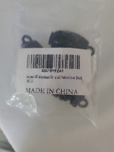 Grenade Styling Tire Valve Stem Cap Cover 4pcs, Aluminum Black - photo 2