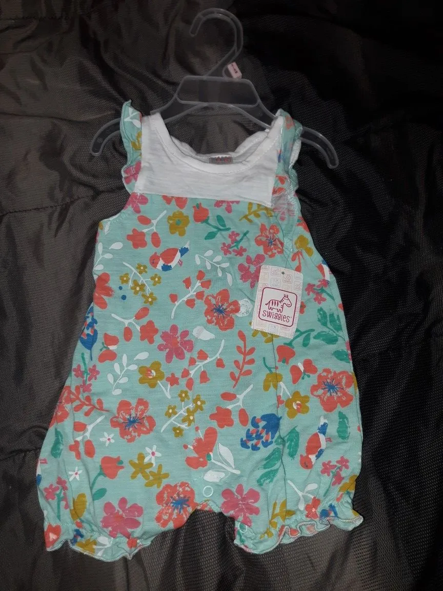 One piece flower romper thumbnail