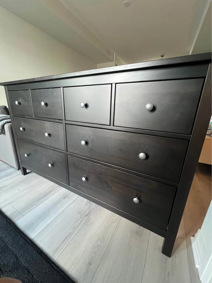 IKEA Hemnes 8-Drawer Dresser – Black-Brown - photo 2