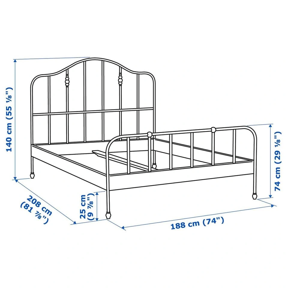 IKEA Sagstua black bed frame - queen - photo 3