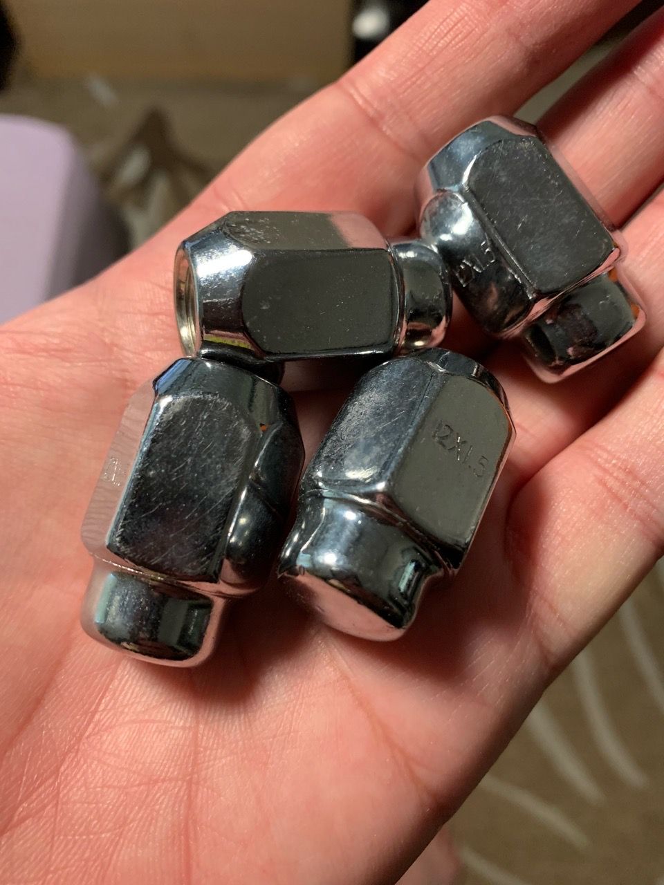 Chrome Lug Nuts 12x1.5 Set of 4