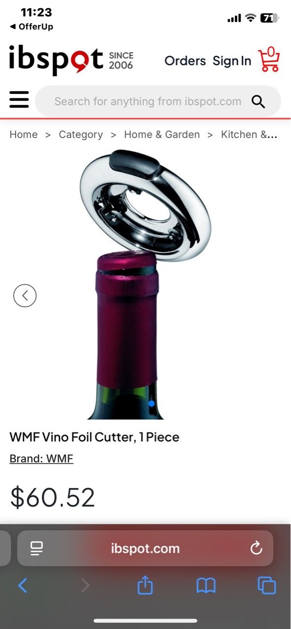 WMF Vino Foil Cutter Wine Bottle Opener Tool