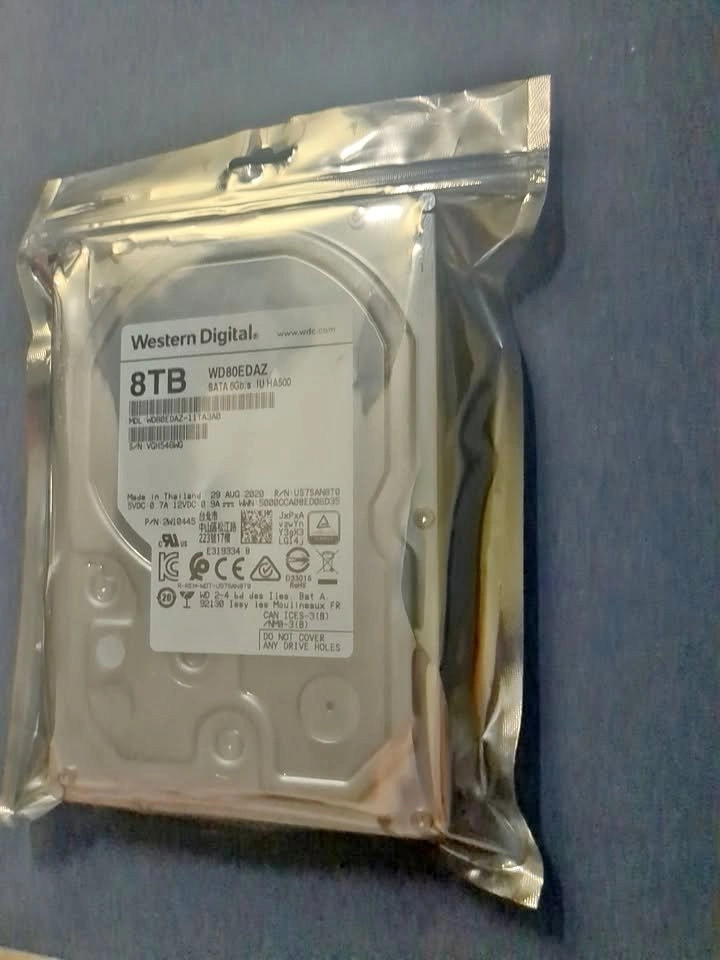 Brand New Western Digital 8TB 5400RPM SATA Hard Drive