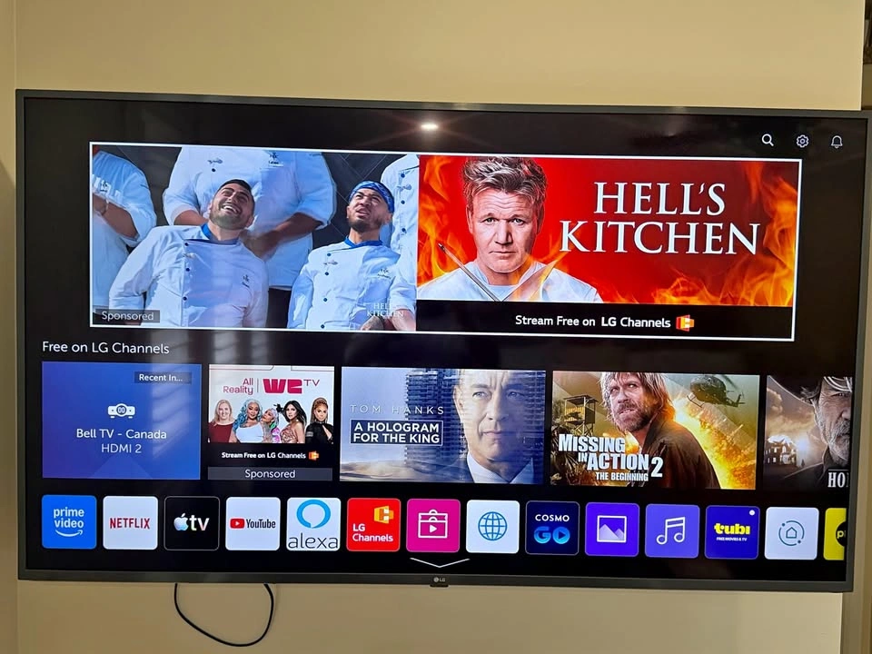 LG 65 INCH 65UM7300AUE TV WITH MOUNT