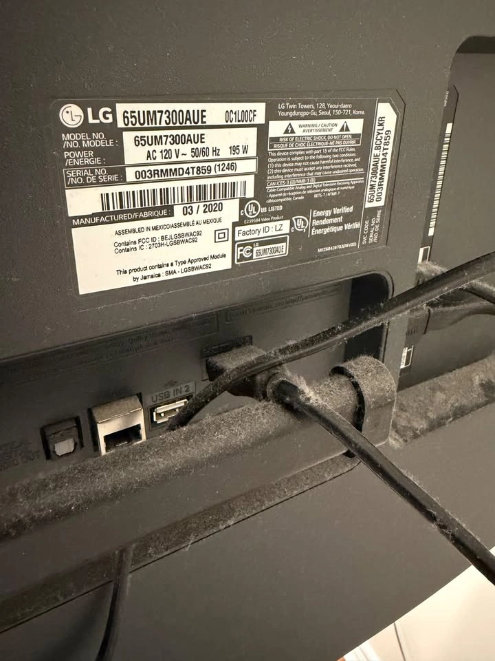 LG 65 INCH 65UM7300AUE TV WITH MOUNT - photo 5