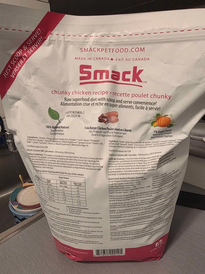 Smack Chunky Chicken Recipe Dog Food - photo 2