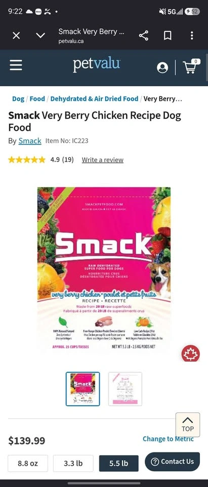 Smack Chunky Chicken Recipe Dog Food - photo 3