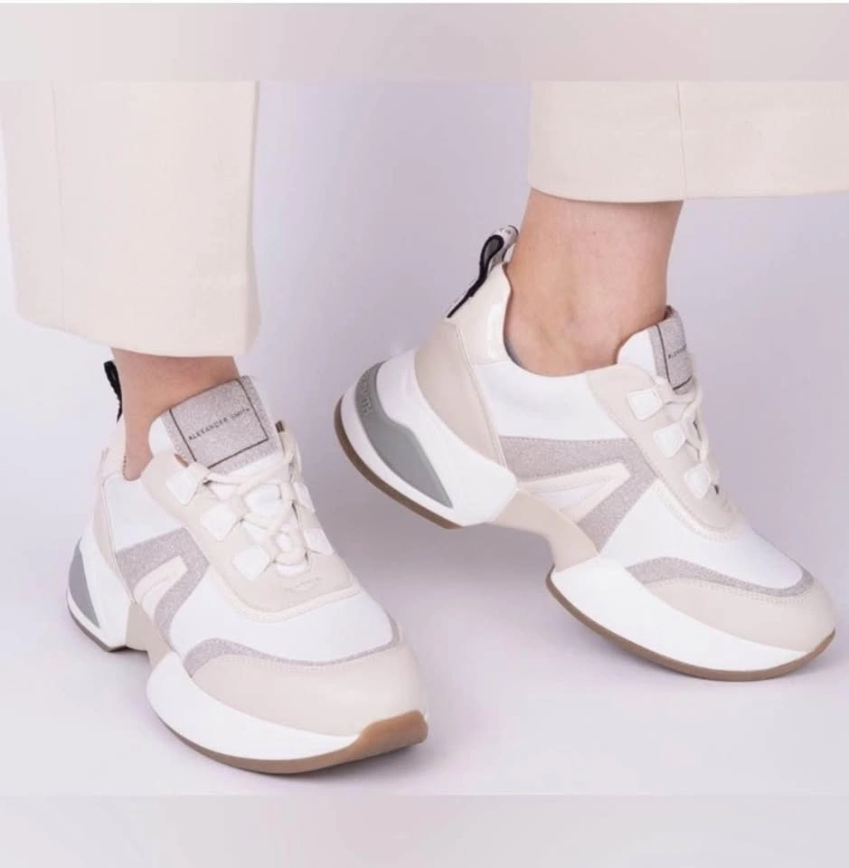 Alexander Smith White Gold Marble sneaker size 35 NEVER WORN - photo 2