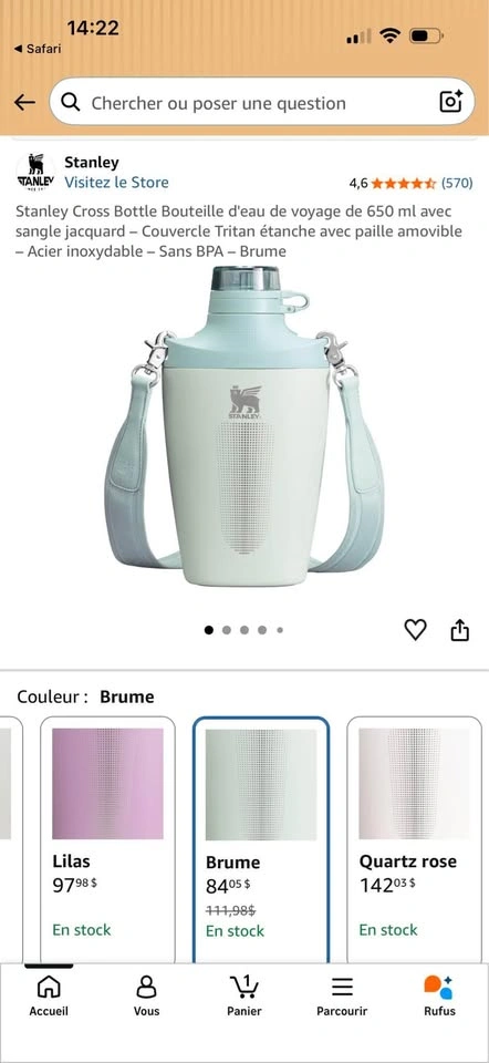 Stanley Cross Bottle 650ml - photo 2