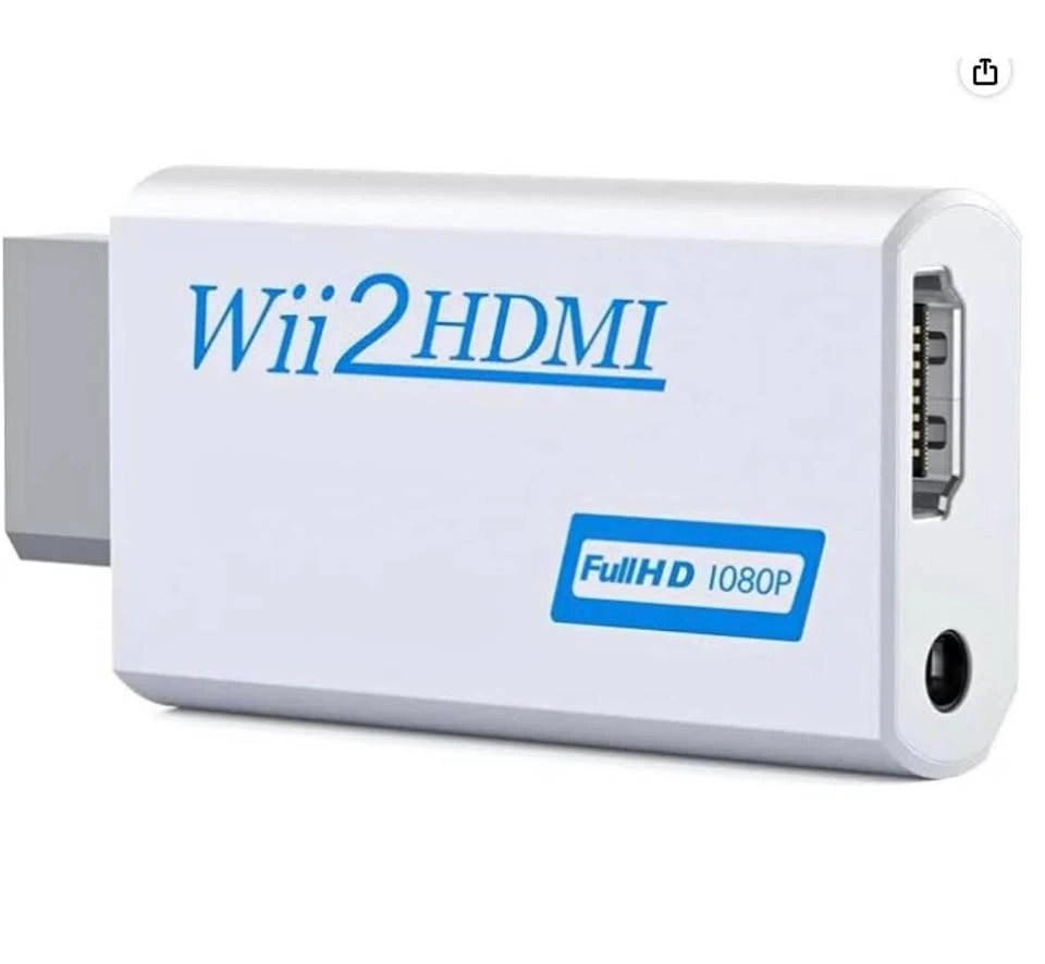 Wii to HDMI Converter Adapter 720p 1080p HD 3.5mm Audio
