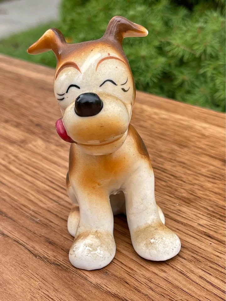 Vintage Occupied Japan Ceramic Dog Figurine
