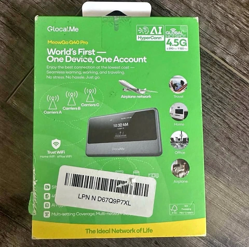 GlocalMe MeowGo G40Pro 4.5G Portable WiFi Hotspot