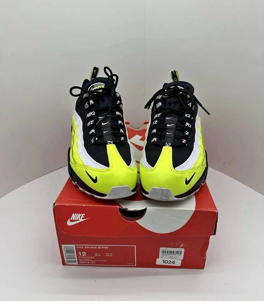 Nike Air Max 95 PRM Volt Glow Size 12 2018 Rare