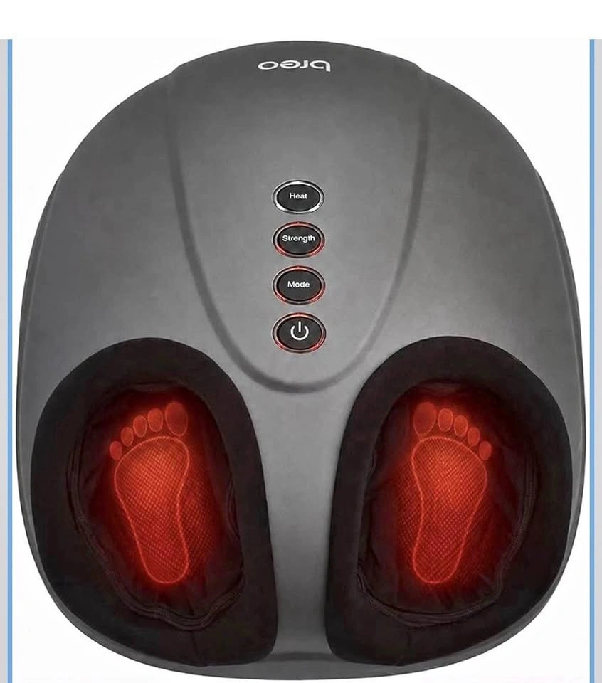 NEW Breo Foot Massager FMD191 Heat Rolling Kneading Therapy