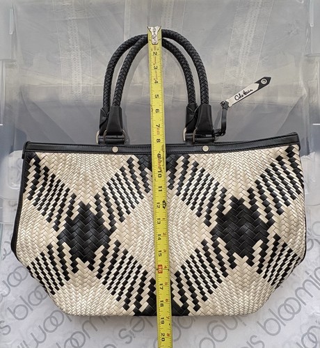Cole Haan Woven Leather Large Tote - Brand New - photo 3