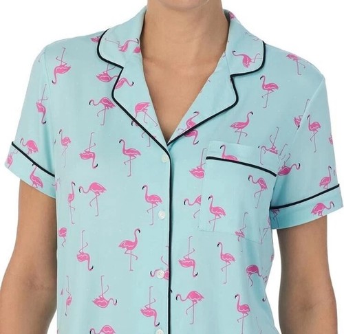 NWT Kate Spade Flamingo Soft Knit Cropped Pajama Set XL