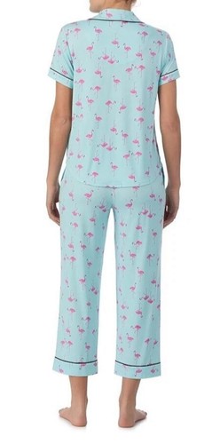 NWT Kate Spade Flamingo Soft Knit Cropped Pajama Set XL - photo 2