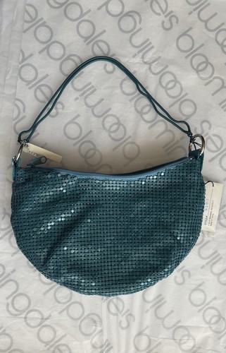 NWT Y2K Savanna Metal Absinthe Mesh Evening Bag - photo 3