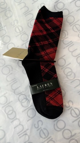 HTF Discontinued Lauren Ralph Lauren Cashmere Plaid Socks - photo 2