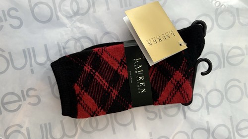 HTF Discontinued Lauren Ralph Lauren Cashmere Plaid Socks - photo 3