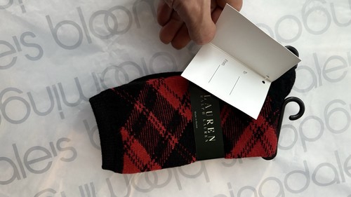 HTF Discontinued Lauren Ralph Lauren Cashmere Plaid Socks - photo 4