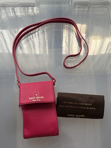Kate Spade Deep Pink Cobble Hill Phone Crossbody Bag
