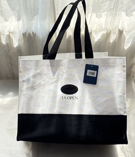 NWT Rare Tyvek Usta US Open Large Tote Bag - Black/White - photo 2