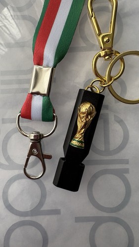 2026 FIFA World Cup 4" Whistle Trophy Keychain w/ Lanyard - photo 2