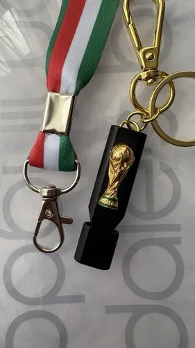 2026 FIFA World Cup 4" Whistle Trophy Keychain w/ Lanyard - photo 2