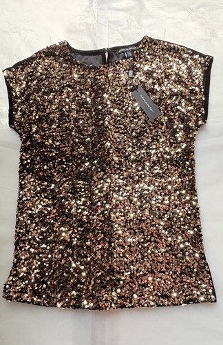 NWT Cable & Gauge Black Velvet & Gold Sequin 2-Piece Set - S - photo 5